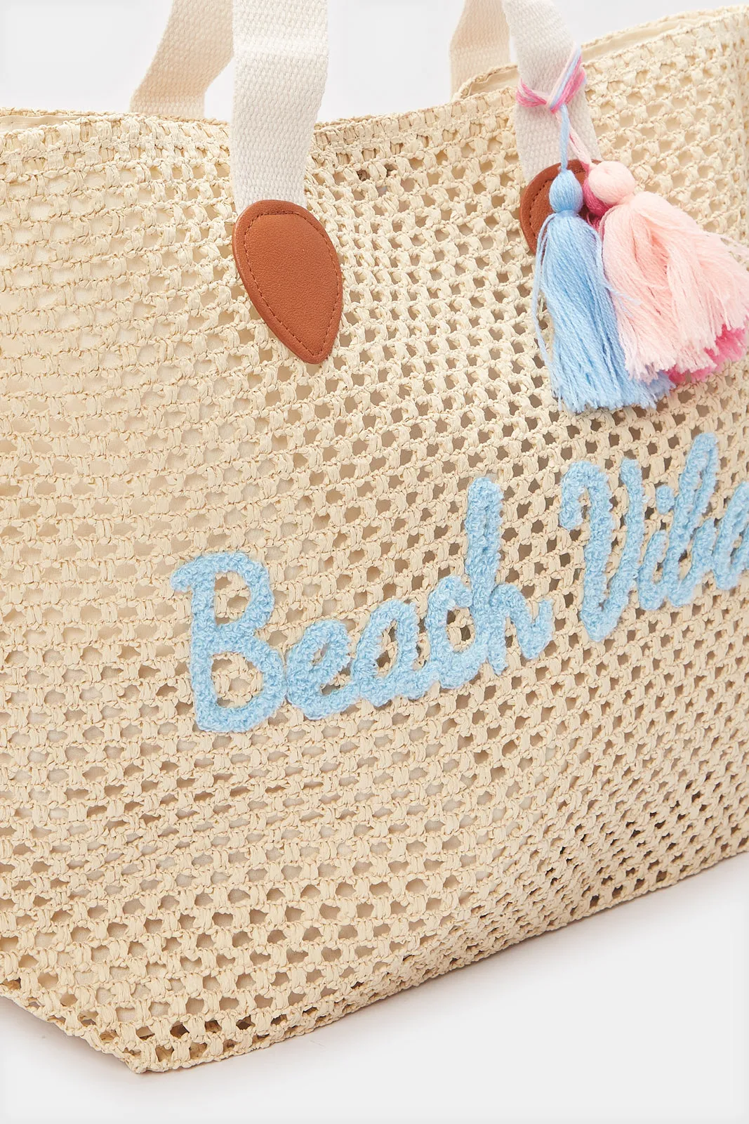 Women Beige Beach Bag sold by Redtag product image thumbnail 3