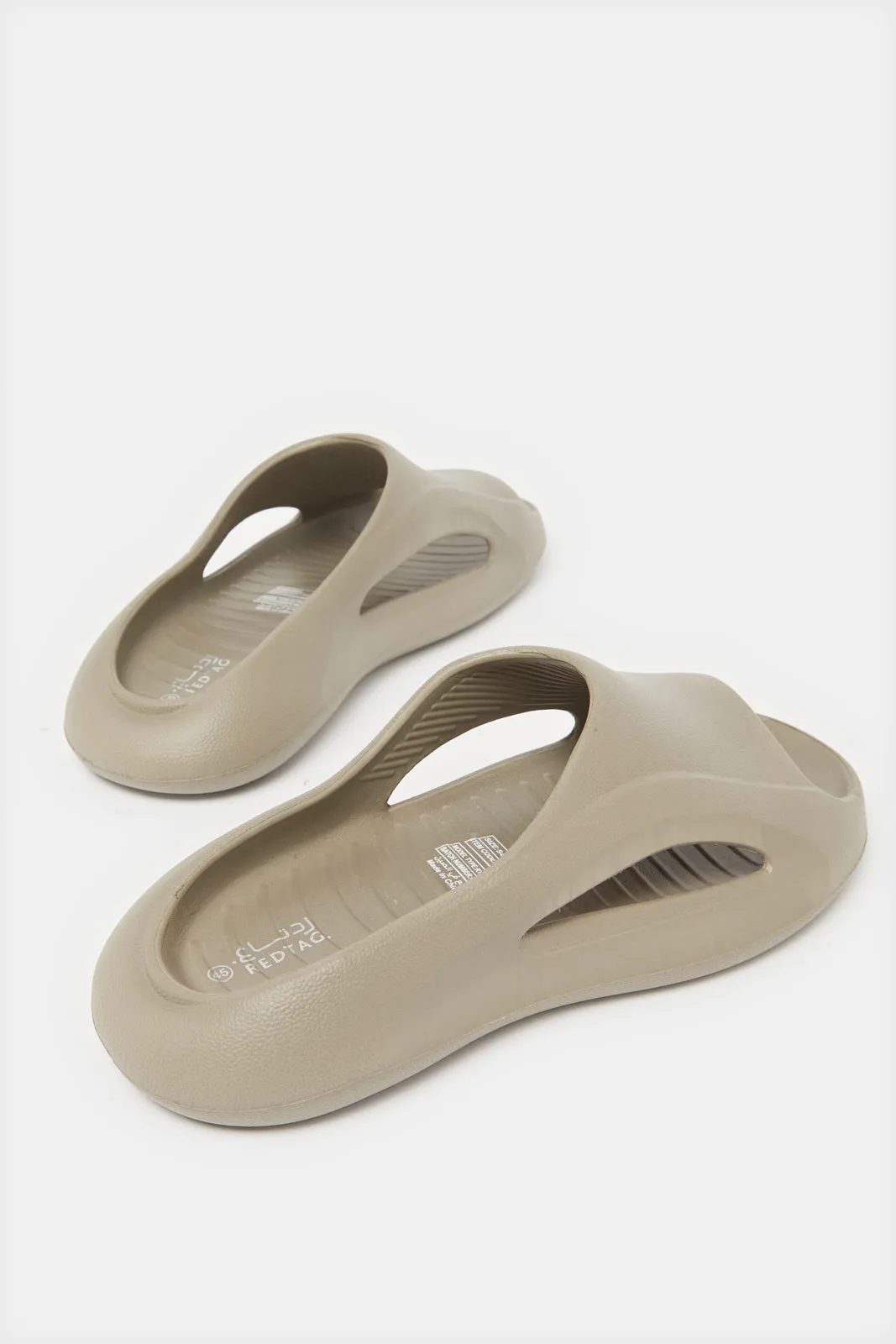 Men Taupe Moulded Comfort Slide sold by Redtag product image thumbnail 4