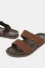 Men Brown Velcro Sandals sold by Redtag