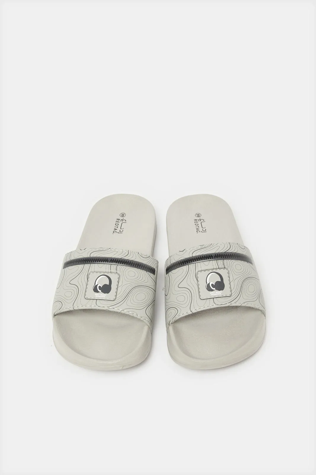 Senior Boys Grey Printed Slide sold by Redtag product image thumbnail 2