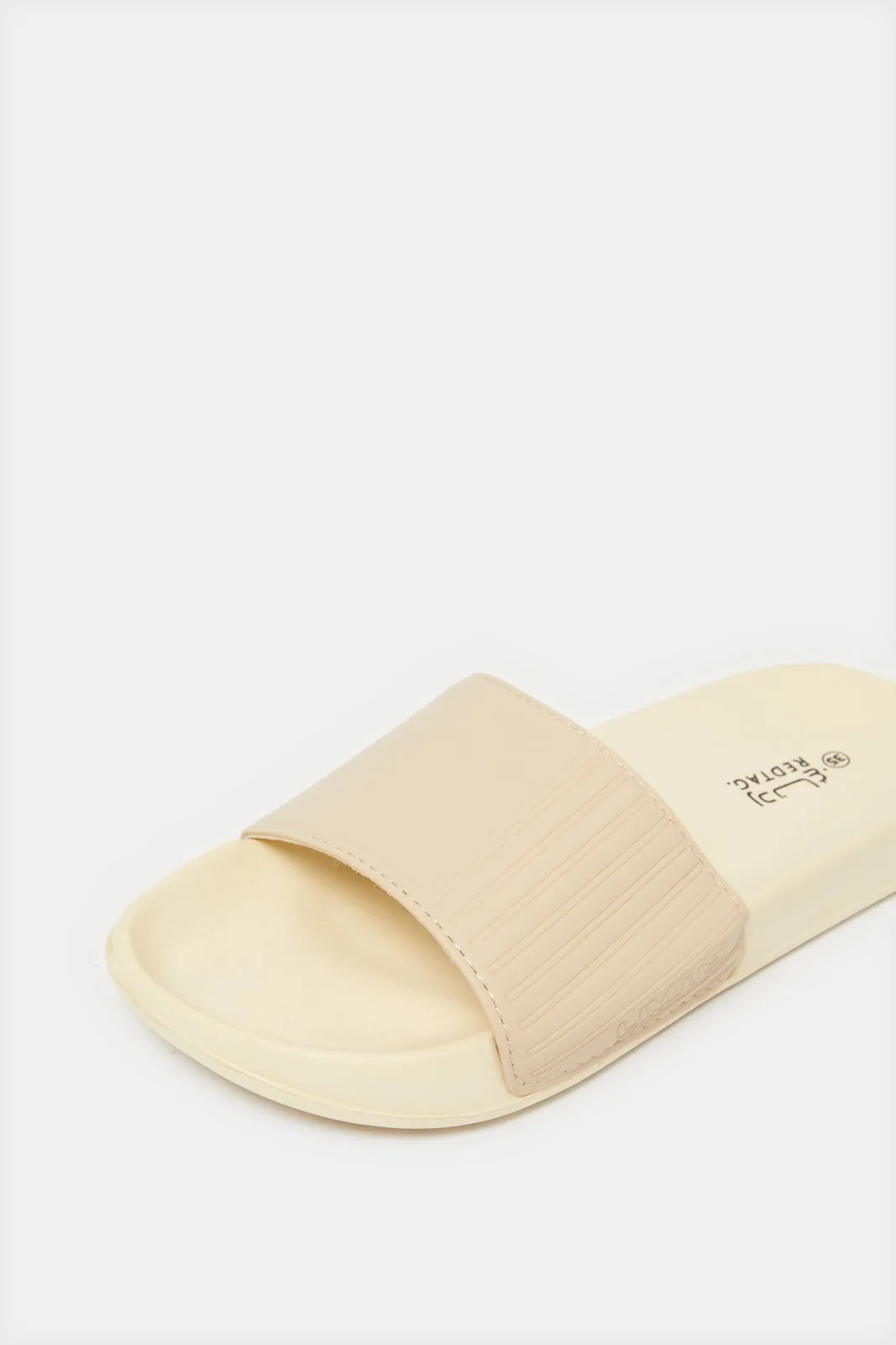 Senior Boys Beige Embossed Slide sold by Redtag product image thumbnail 3