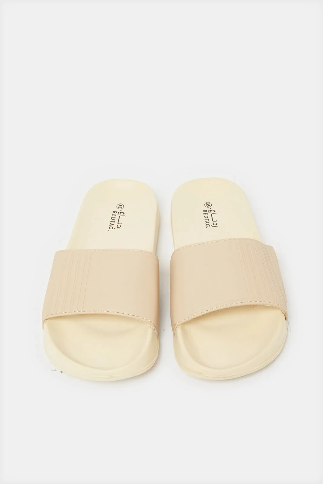 Senior Boys Beige Embossed Slide sold by Redtag product image thumbnail 2