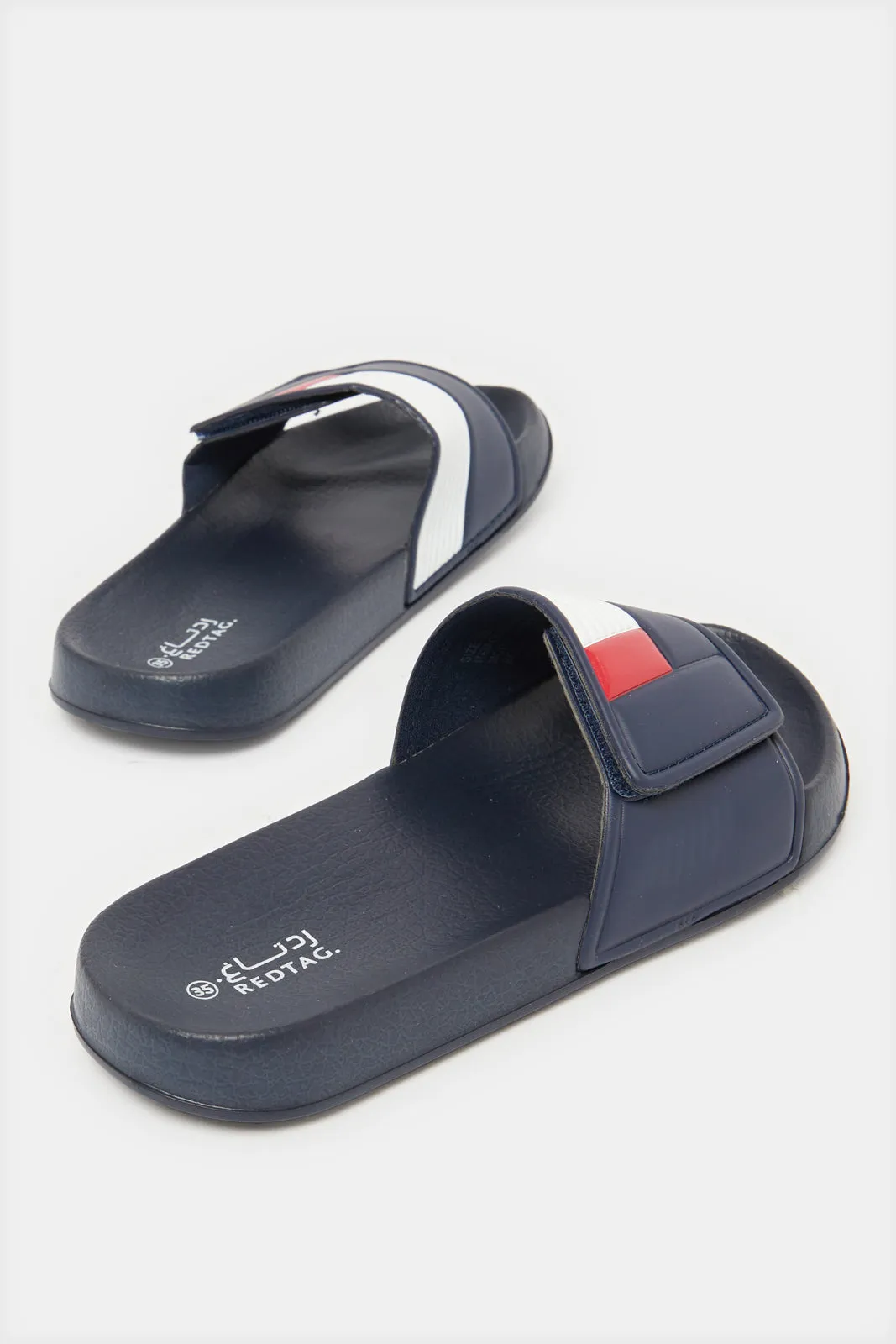 Senior Boys Navy Padded Slide sold by Redtag product image thumbnail 4