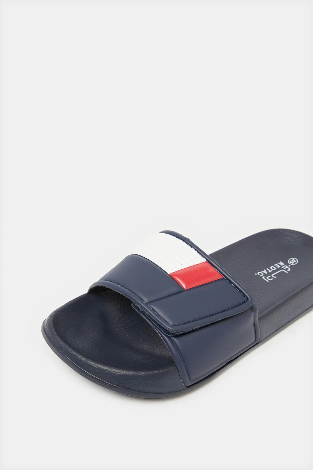 Senior Boys Navy Padded Slide sold by Redtag product image thumbnail 3