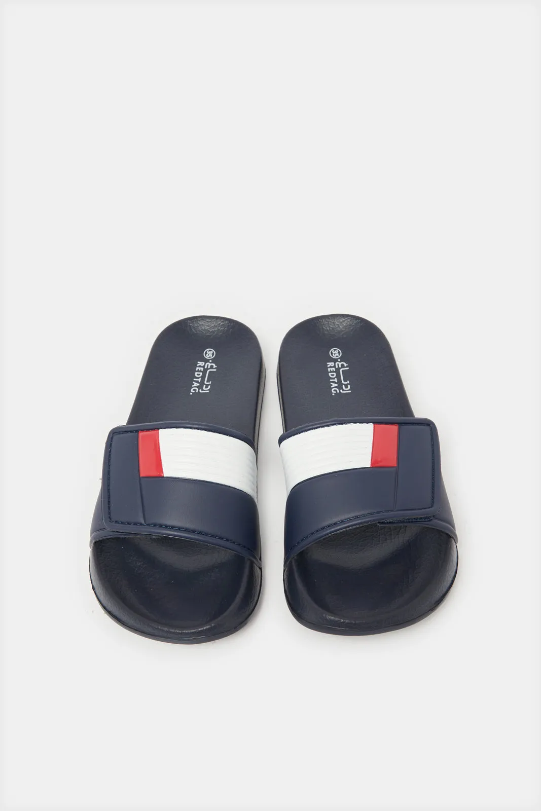 Senior Boys Navy Padded Slide sold by Redtag product image thumbnail 2