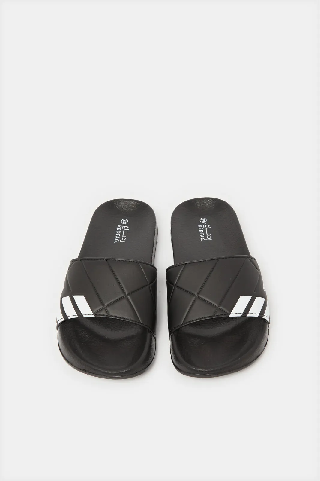 Senior Boys Black Textured Slide sold by Redtag product image thumbnail 2