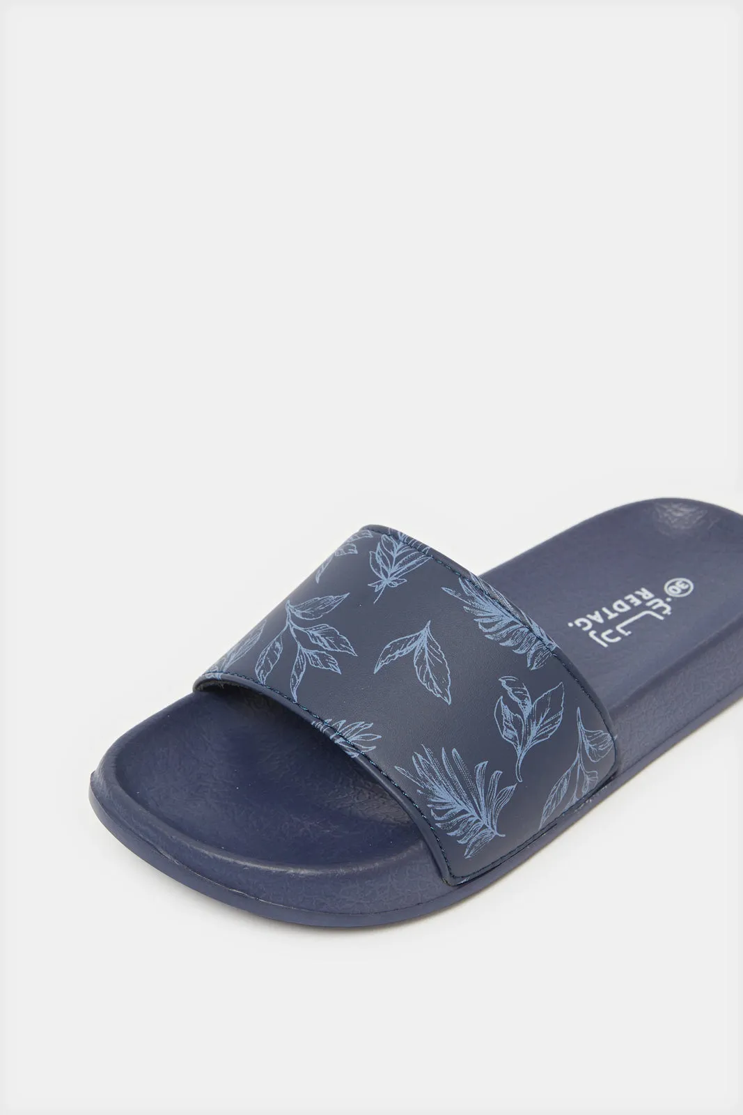 Senior Boys Navy Printed Slide sold by Redtag product image thumbnail 3