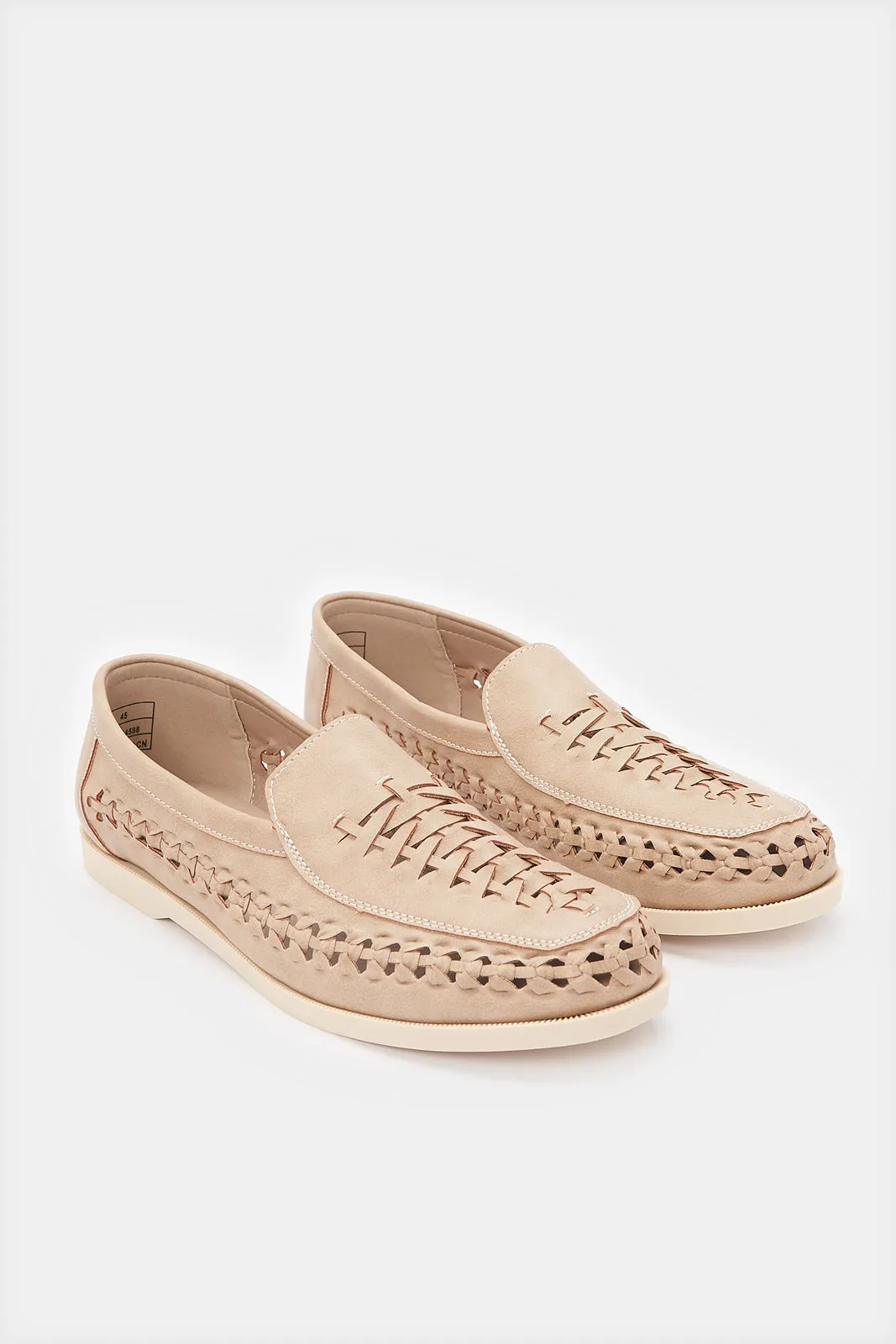 Men Beige Woven Loafer sold by Redtag product image thumbnail 2