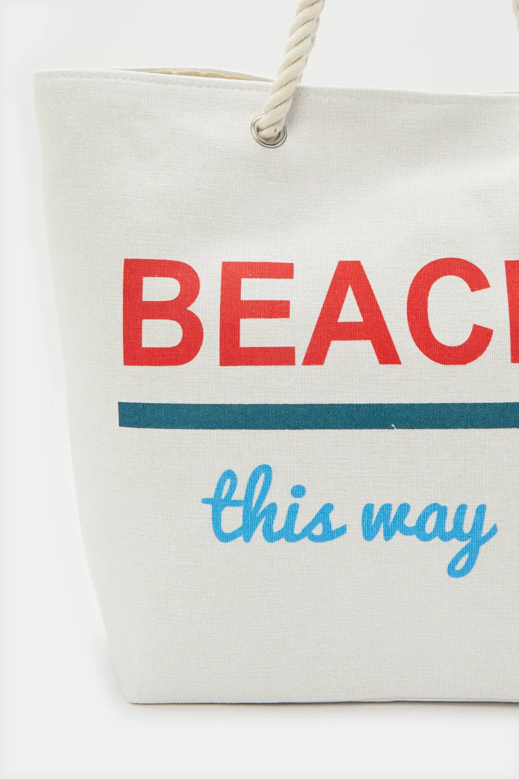 Women Beige Printed Beach Bag sold by Redtag product image thumbnail 2