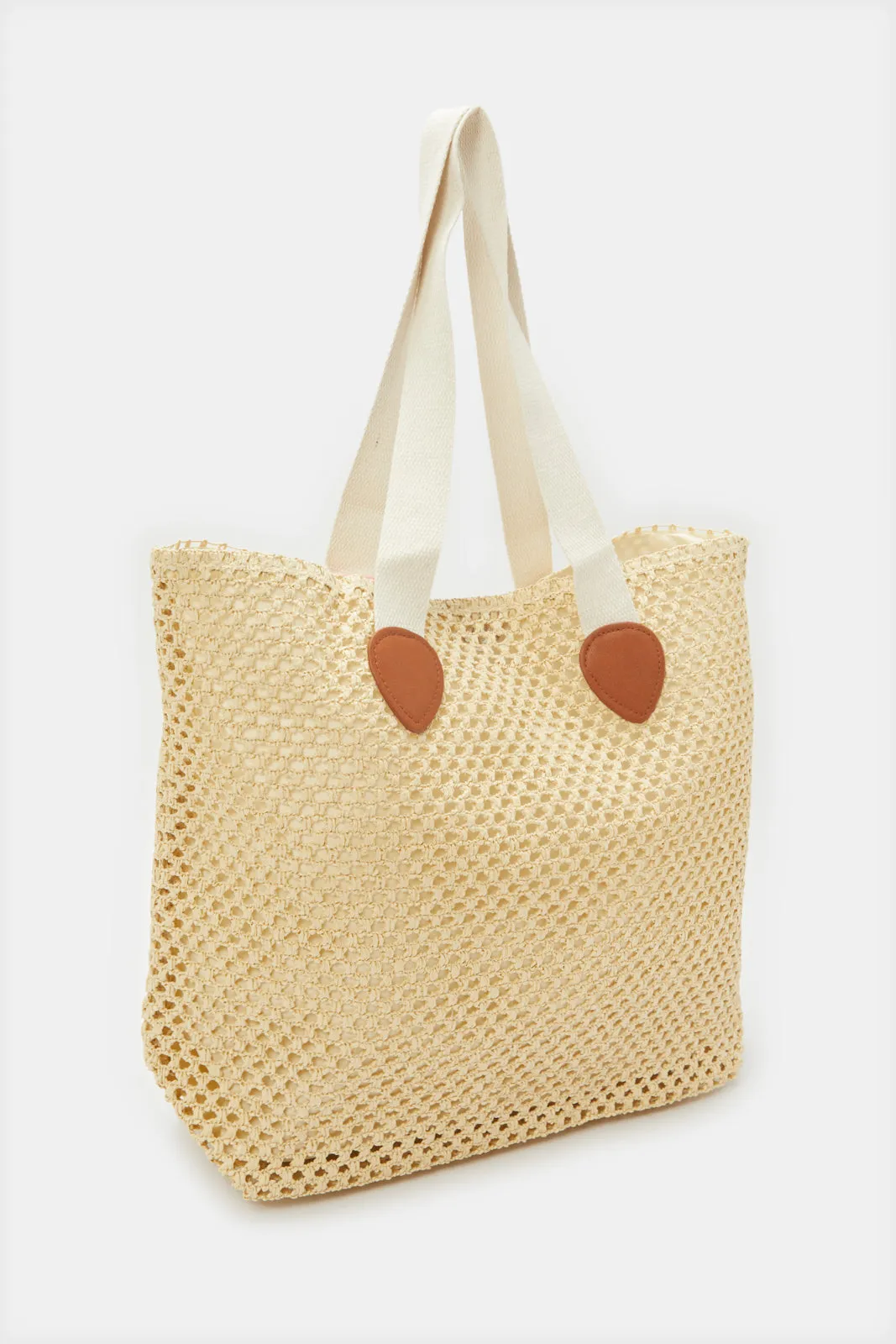 Women Beige Embellished Beach Bag sold by Redtag product image thumbnail 2