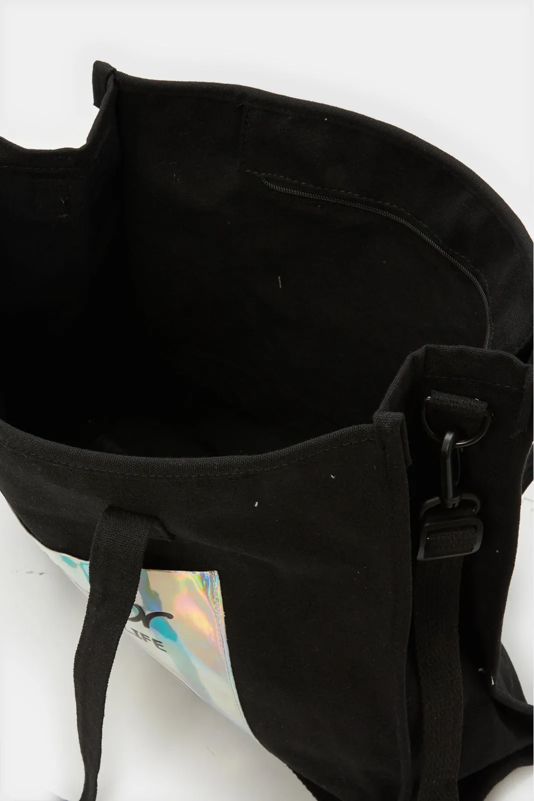 Women Black Embellished Shopper Bag sold by Redtag product image thumbnail 4