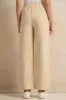 Women Beige Trousers With Side Lace Trim sold by Redtag