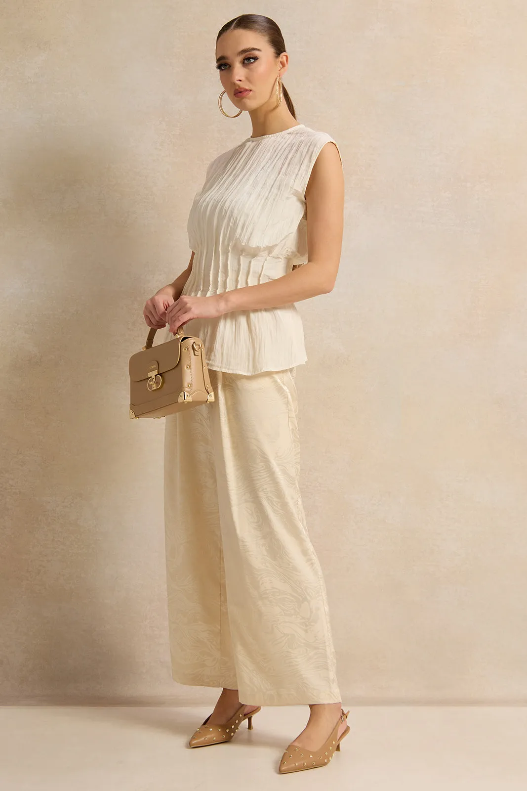 Women Ivory Textured Top sold by Redtag product image thumbnail 2