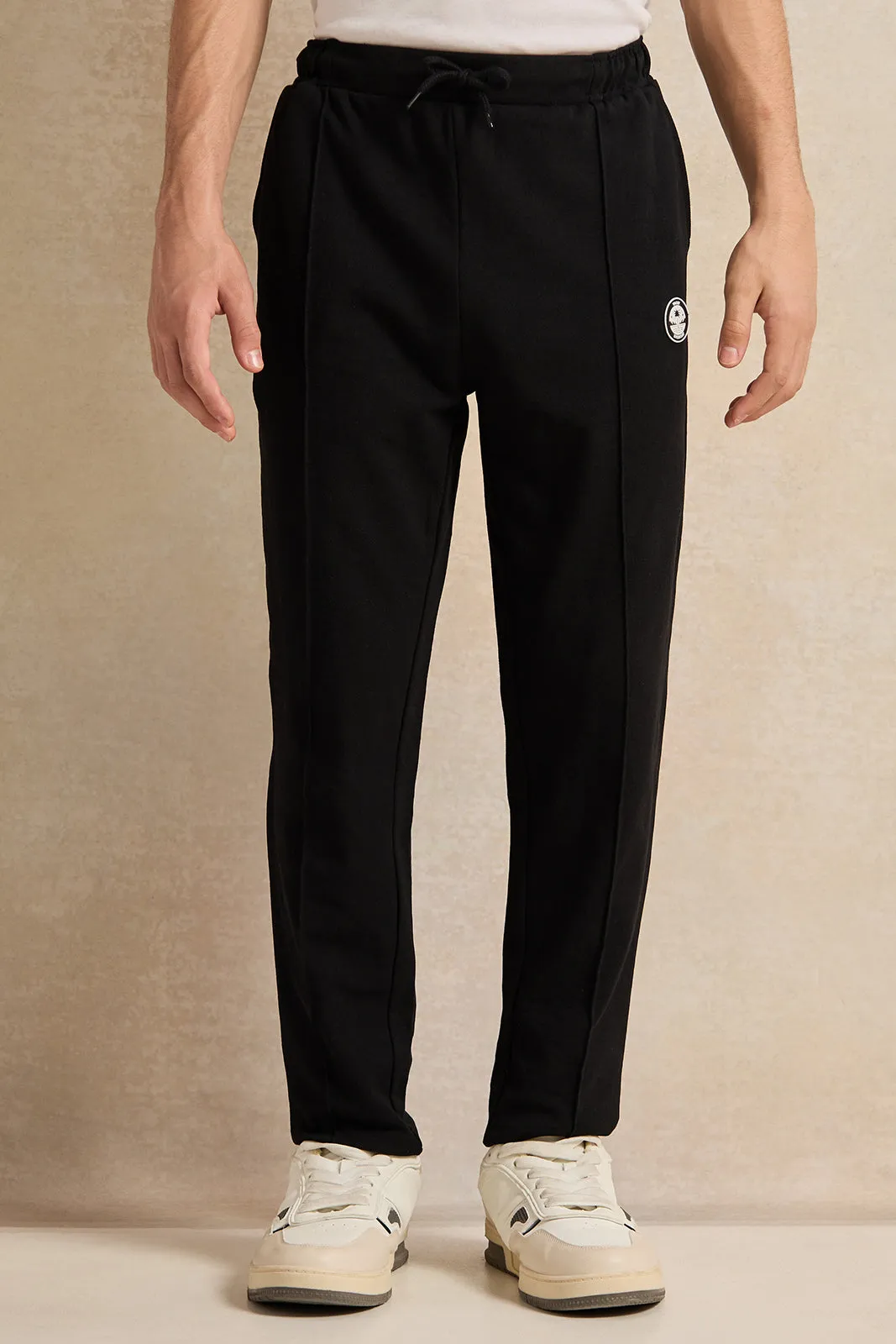 Senior Boys Black Jogger sold by Redtag