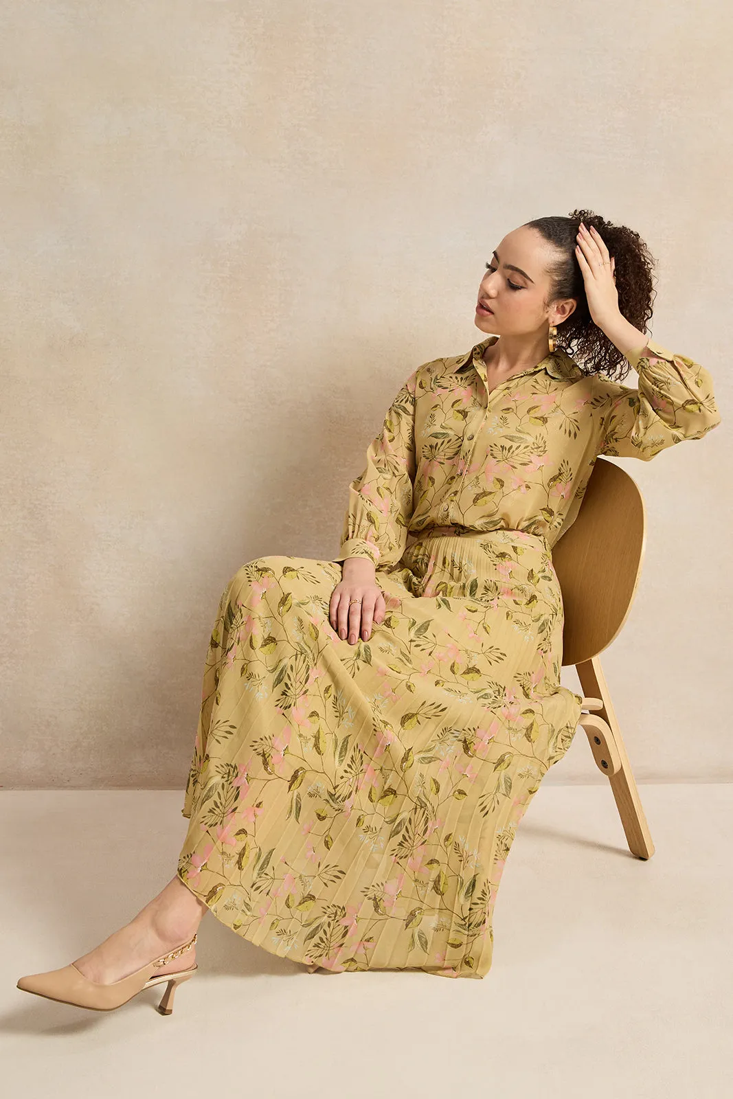 Women Yellow Print Shirt sold by Redtag product image thumbnail 2