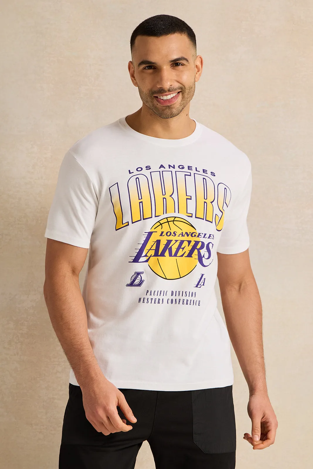 Men White Printed T-Shirt sold by Redtag