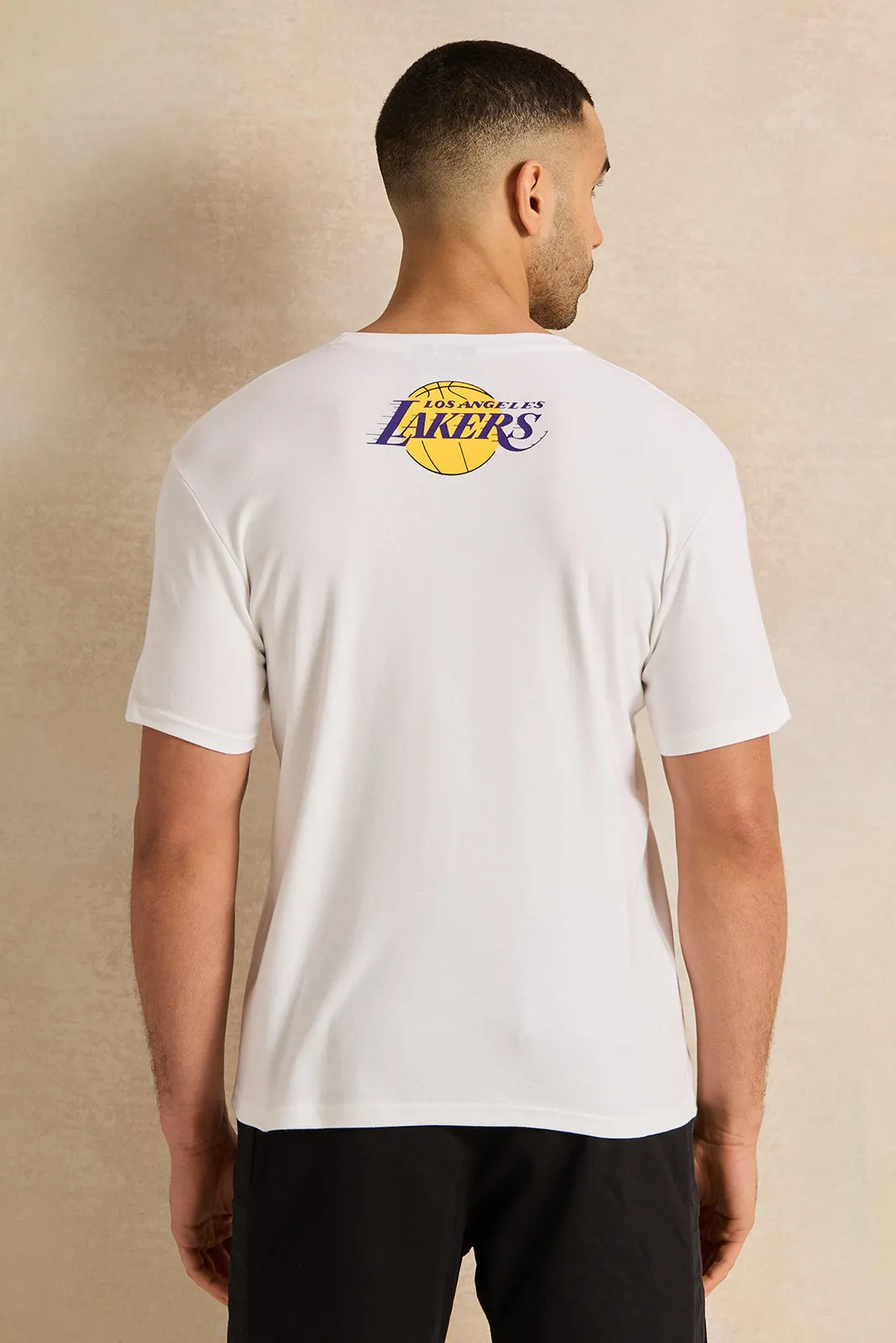 Men White Printed T-Shirt sold by Redtag product image thumbnail 3