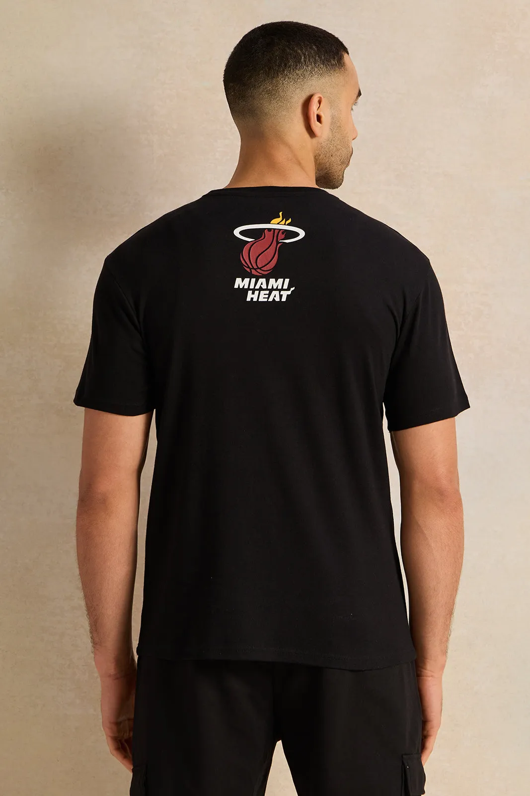 Men Black Printed T-Shirt sold by Redtag product image thumbnail 3