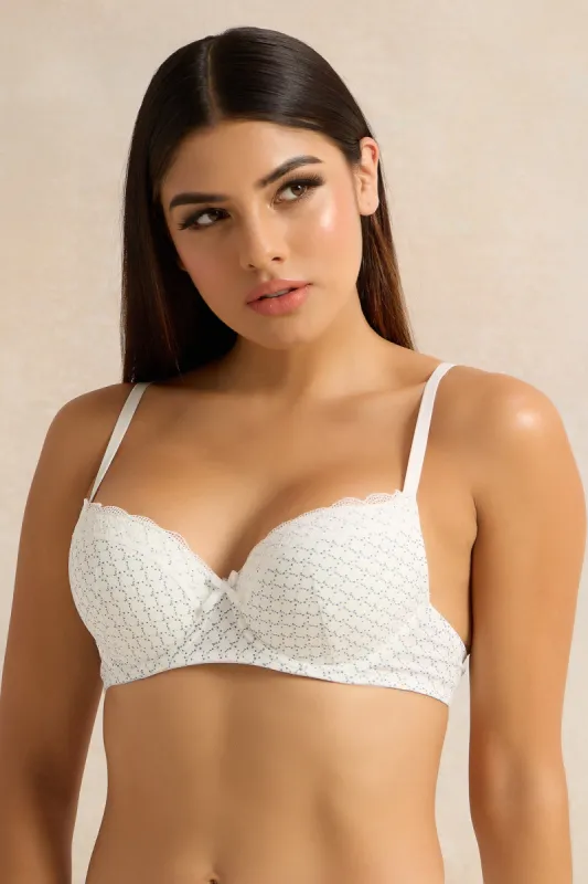 Women Assorted Printed Padded Plunge Bras (Pack of 2) sold by Redtag