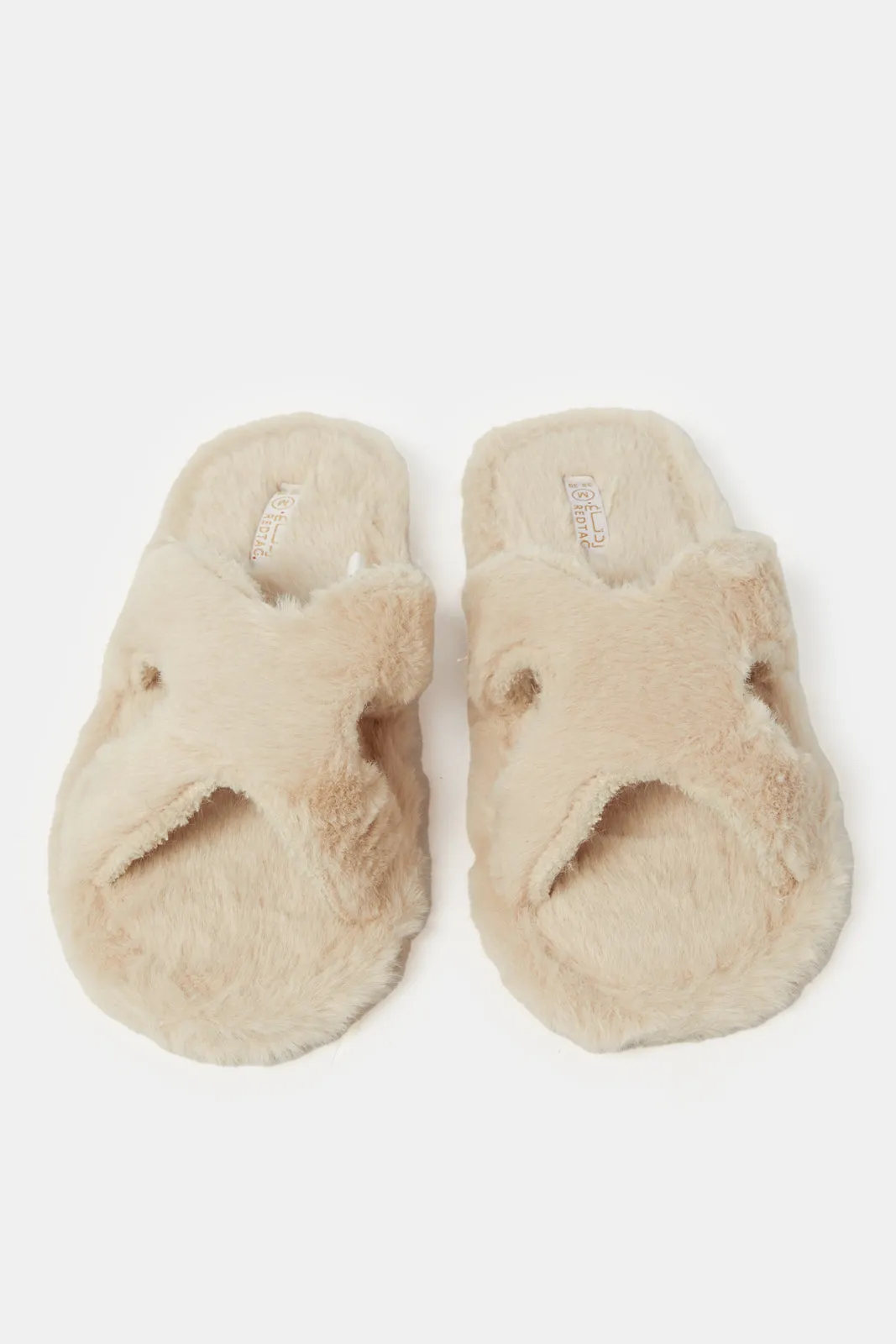 Women Beige H Upper Slipper sold by Redtag product image thumbnail 2