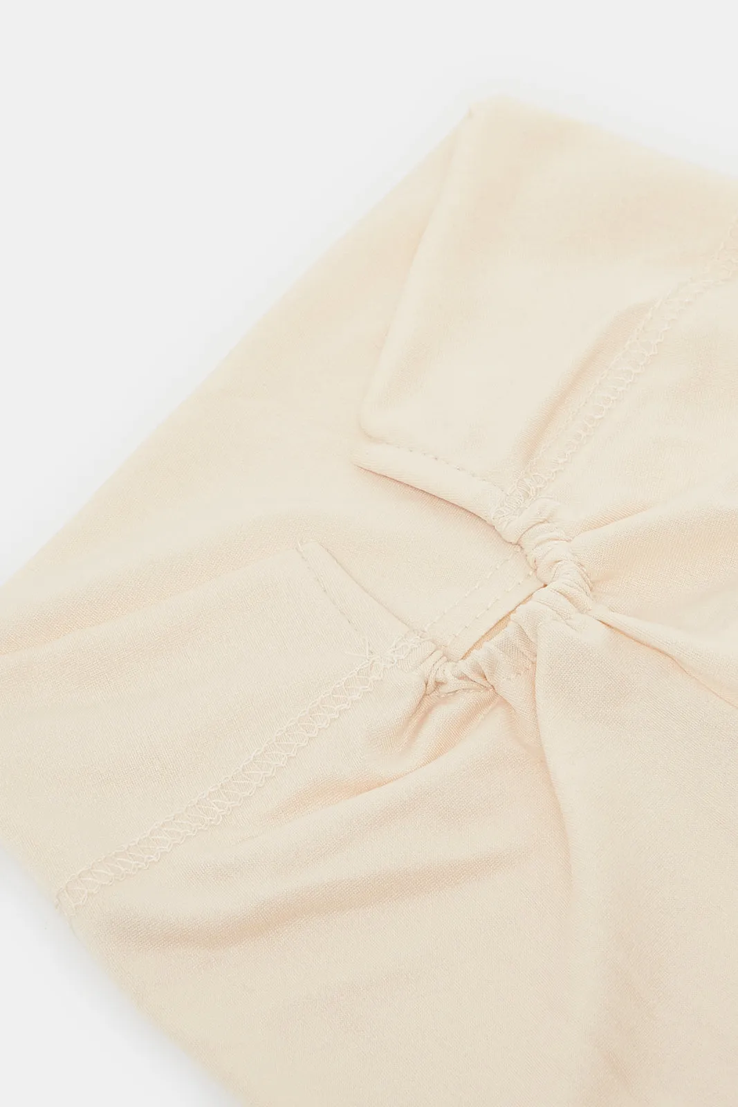 Women Beige Plain Hijab sold by Redtag product image thumbnail 2