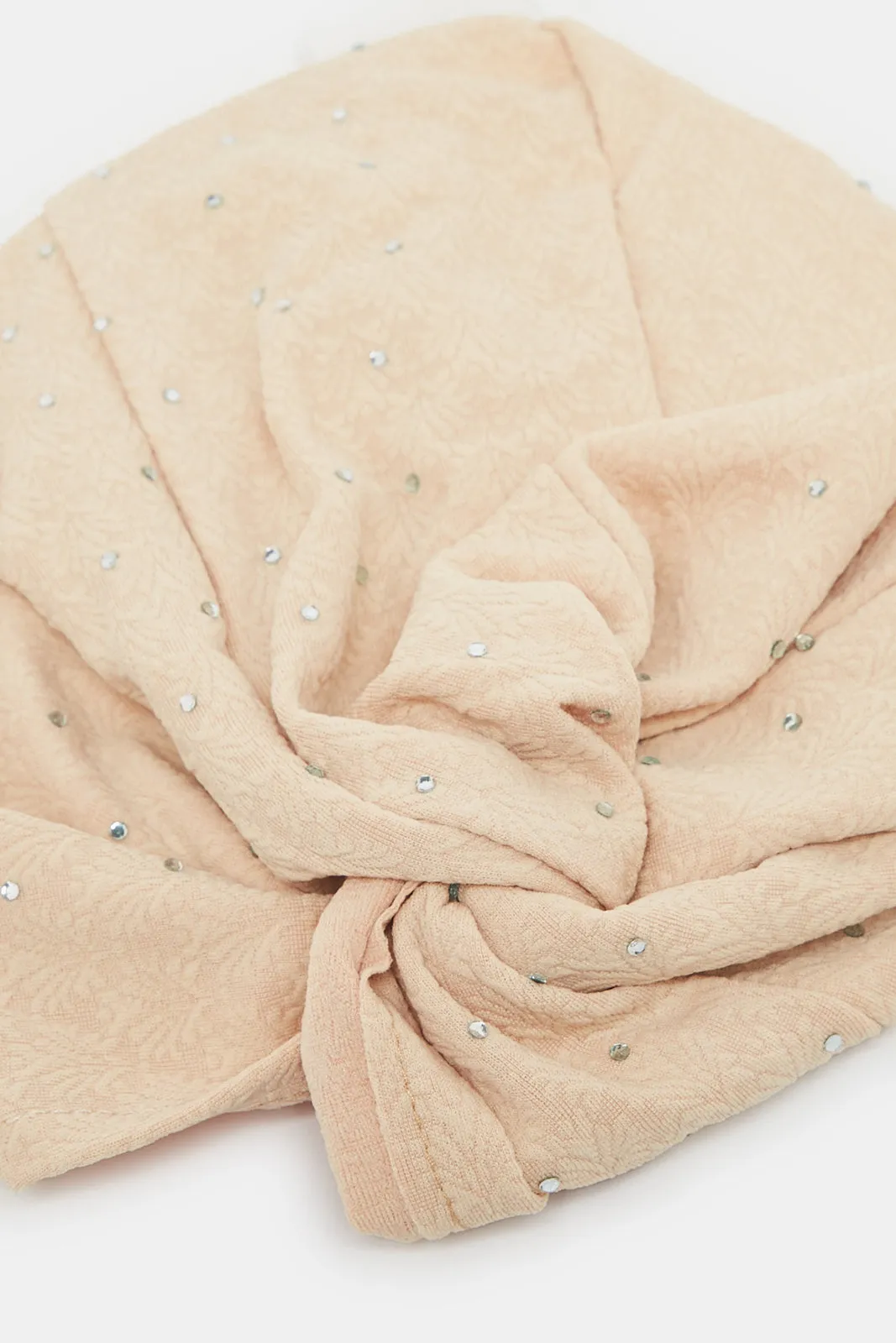 Women Beige Embellished Modest Cap sold by Redtag product image thumbnail 3