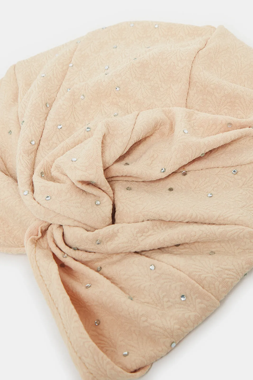 Women Beige Embellished Modest Cap sold by Redtag product image thumbnail 4