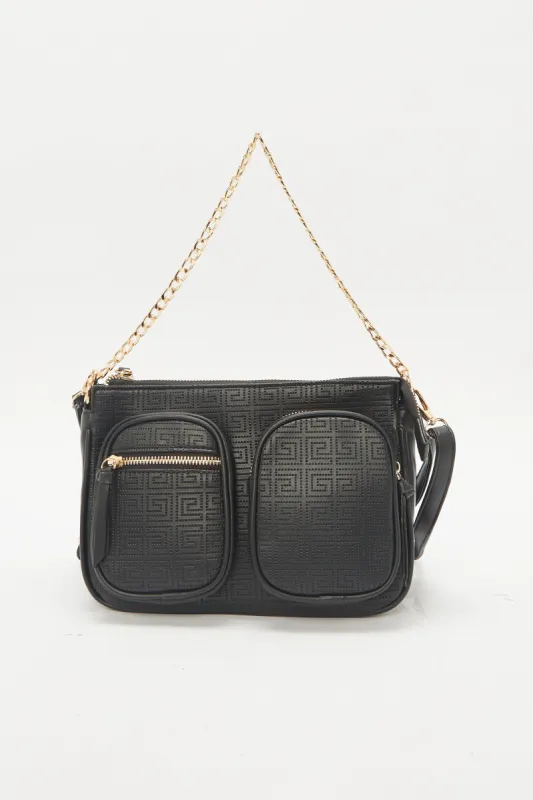 Women Black Utility Bag sold by Redtag