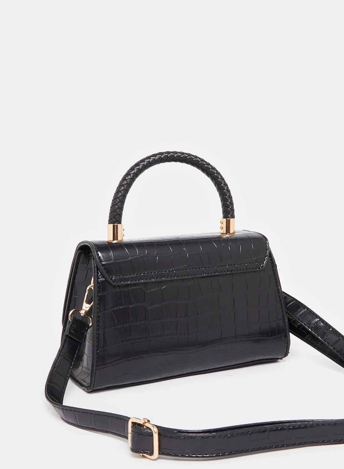 Women Black Flap Messenger Bag sold by Redtag product image thumbnail 2