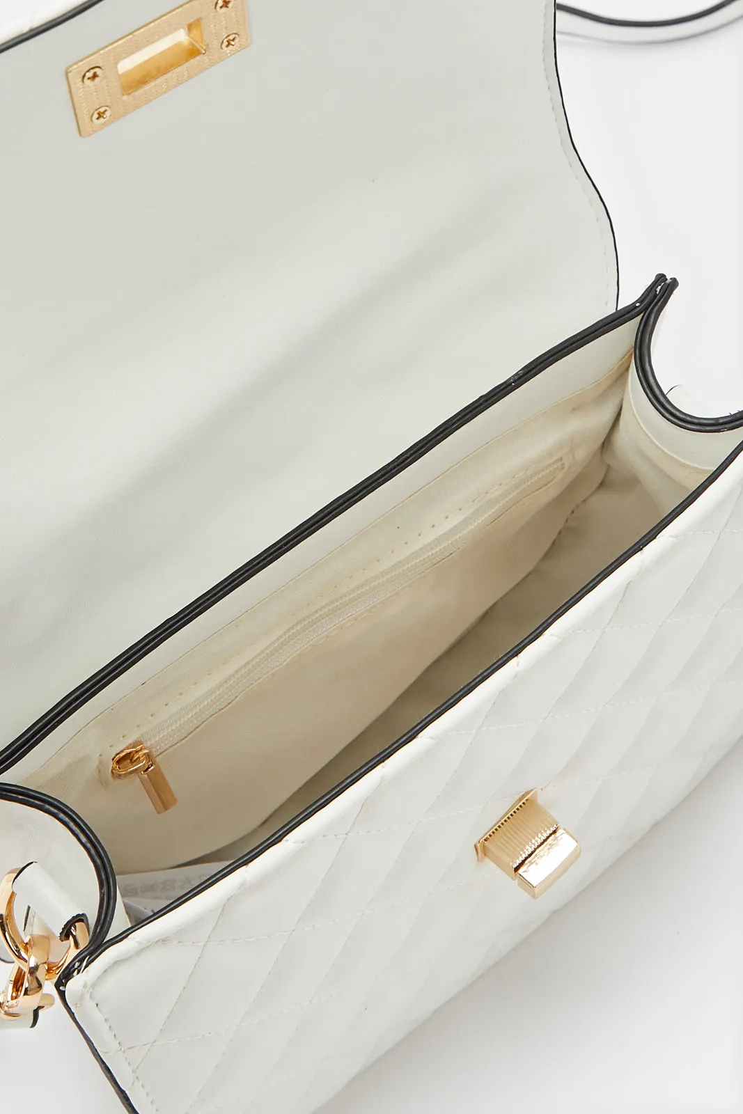Women White Pearl Chain Day Bag sold by Redtag product image thumbnail 4
