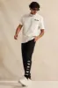 Men Black Side Print Active Pants sold by Redtag
