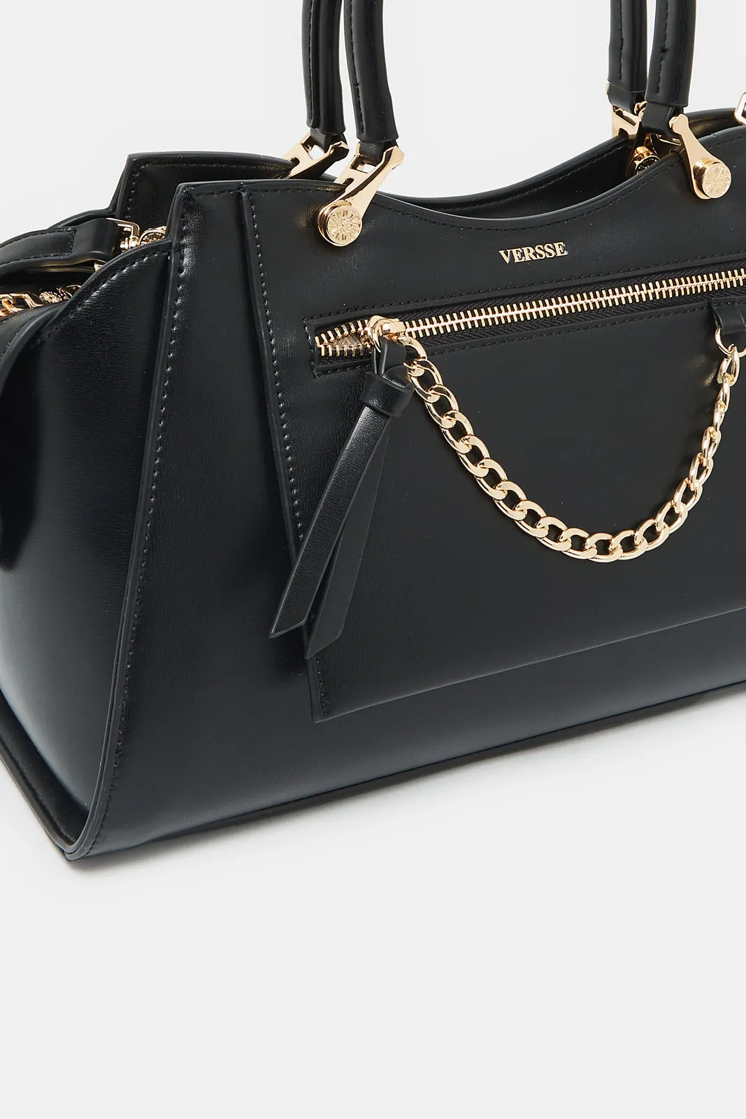 Women Black Font Pocket Day Bag sold by Redtag product image thumbnail 3