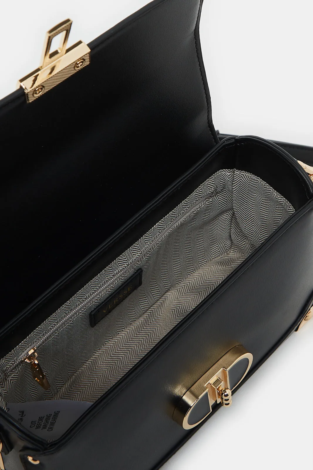 Women Black Messenger Bag sold by Redtag product image thumbnail 4