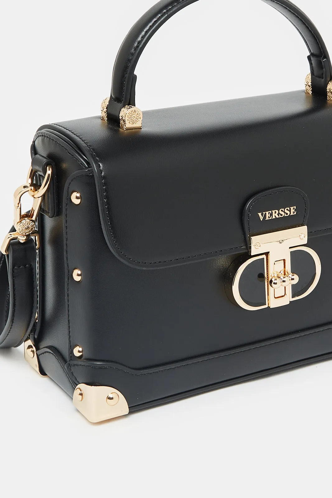 Women Black Messenger Bag sold by Redtag product image thumbnail 3