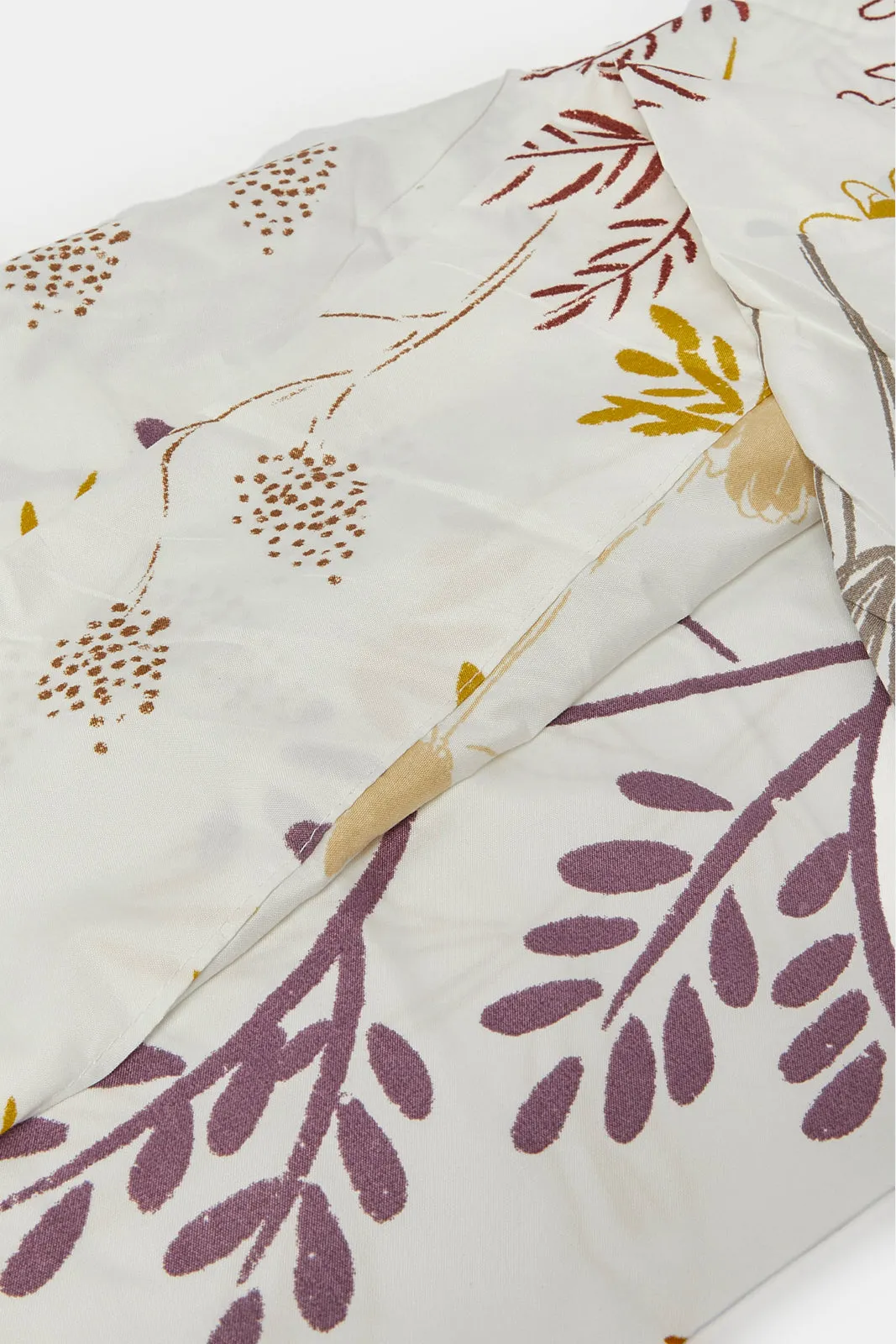 White Botanical Print Flat Sheet (King Size) sold by Redtag product image thumbnail 4