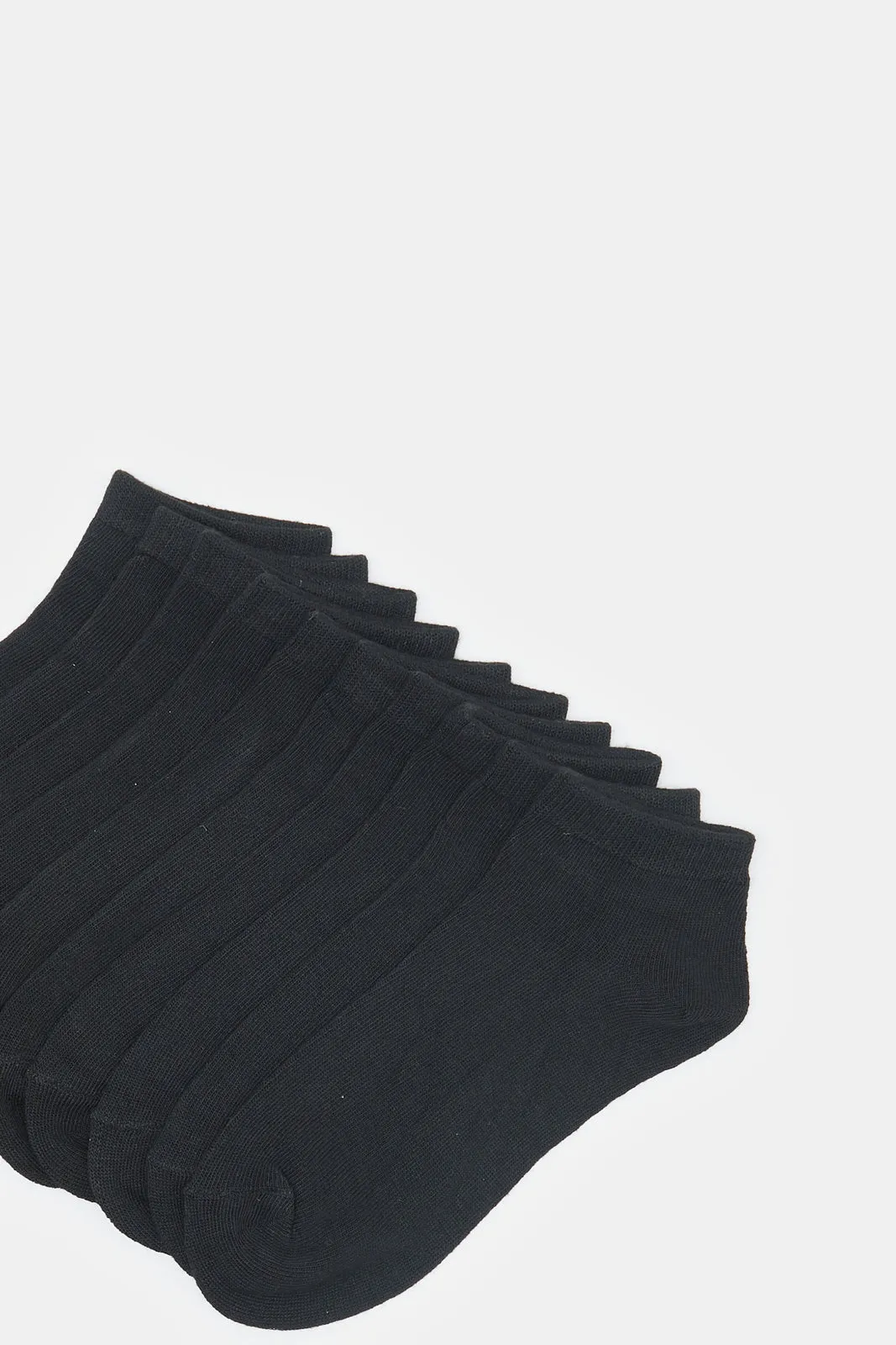 Women Black Basic Ankle Socks (10 Pairs) sold by Redtag product image thumbnail 2