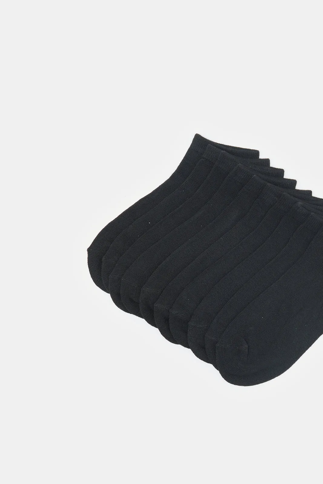 Women Black Basic Ankle Socks (10 Pairs) sold by Redtag product image thumbnail 3