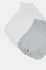 Women White And Grey Basic Ankle Socks (10 Pairs) sold by Redtag