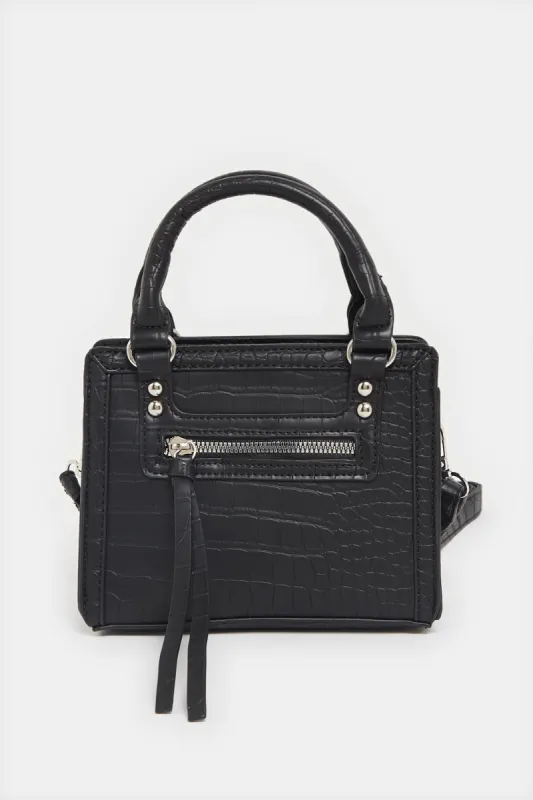 Women Black Cross Body Bag sold by Redtag