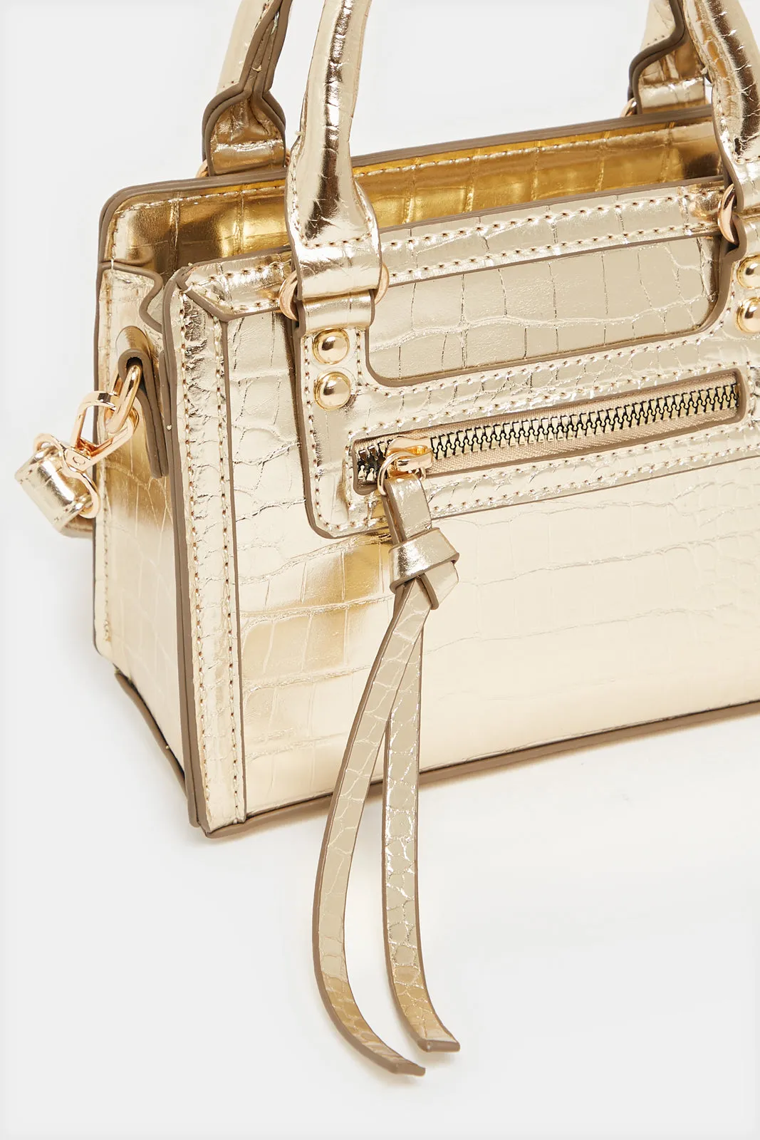 Women Gold Cross Body Bag sold by Redtag product image thumbnail 3