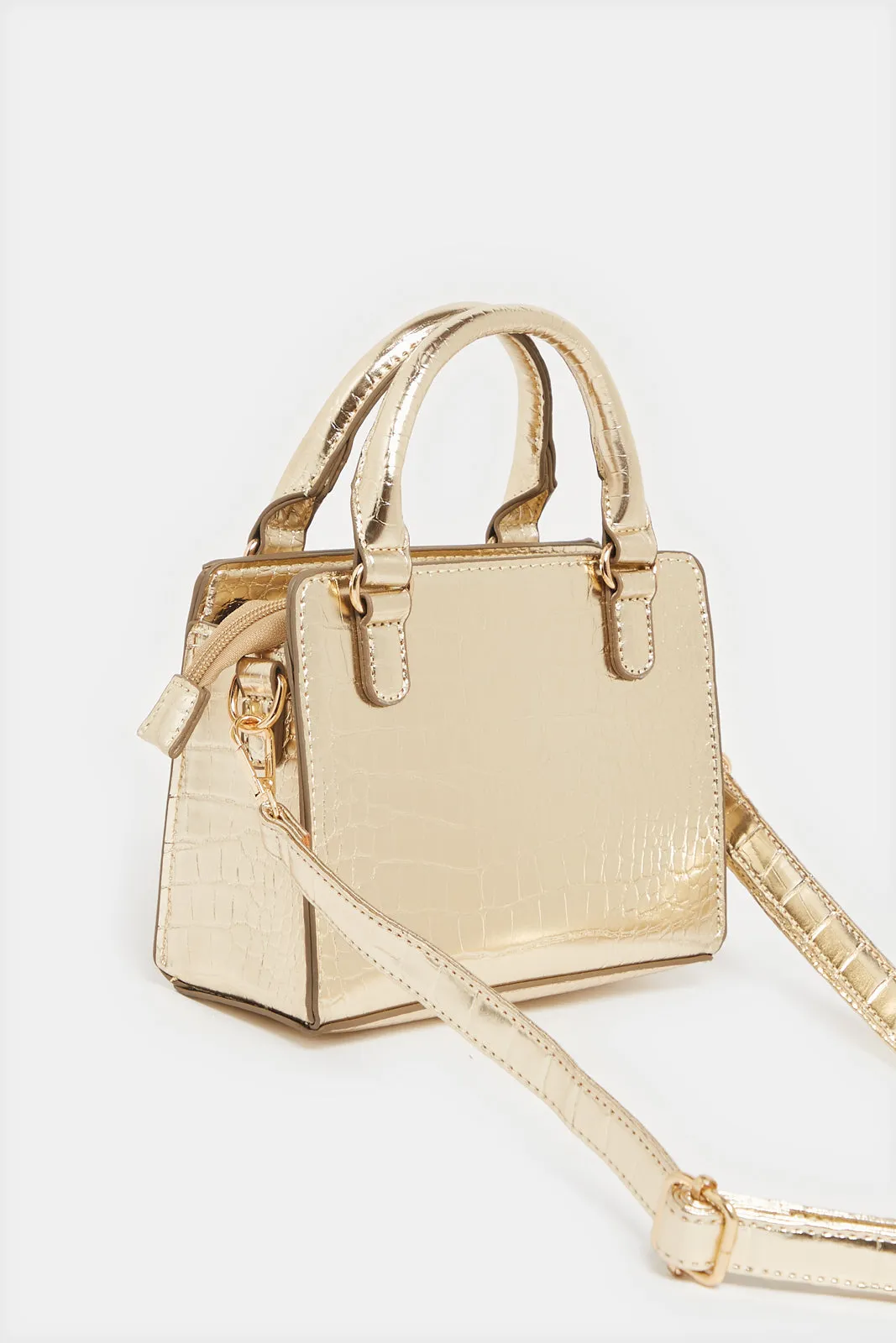 Women Gold Cross Body Bag sold by Redtag product image thumbnail 2