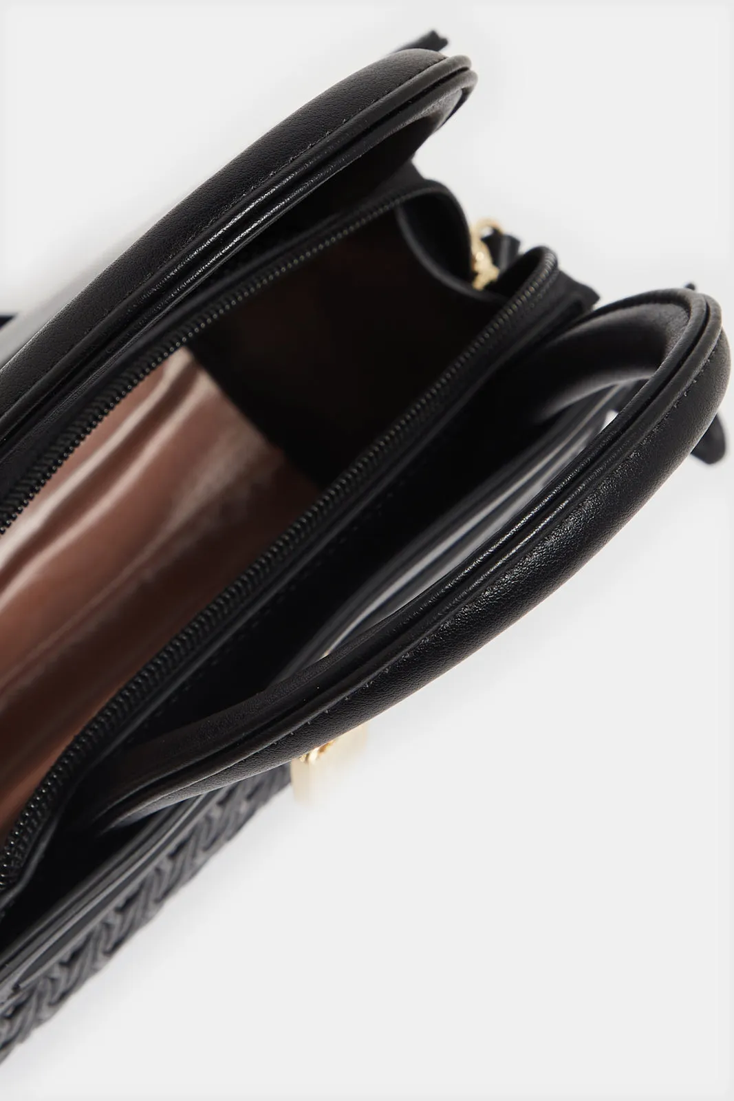 Women Black Quilted Handbag sold by Redtag product image thumbnail 4