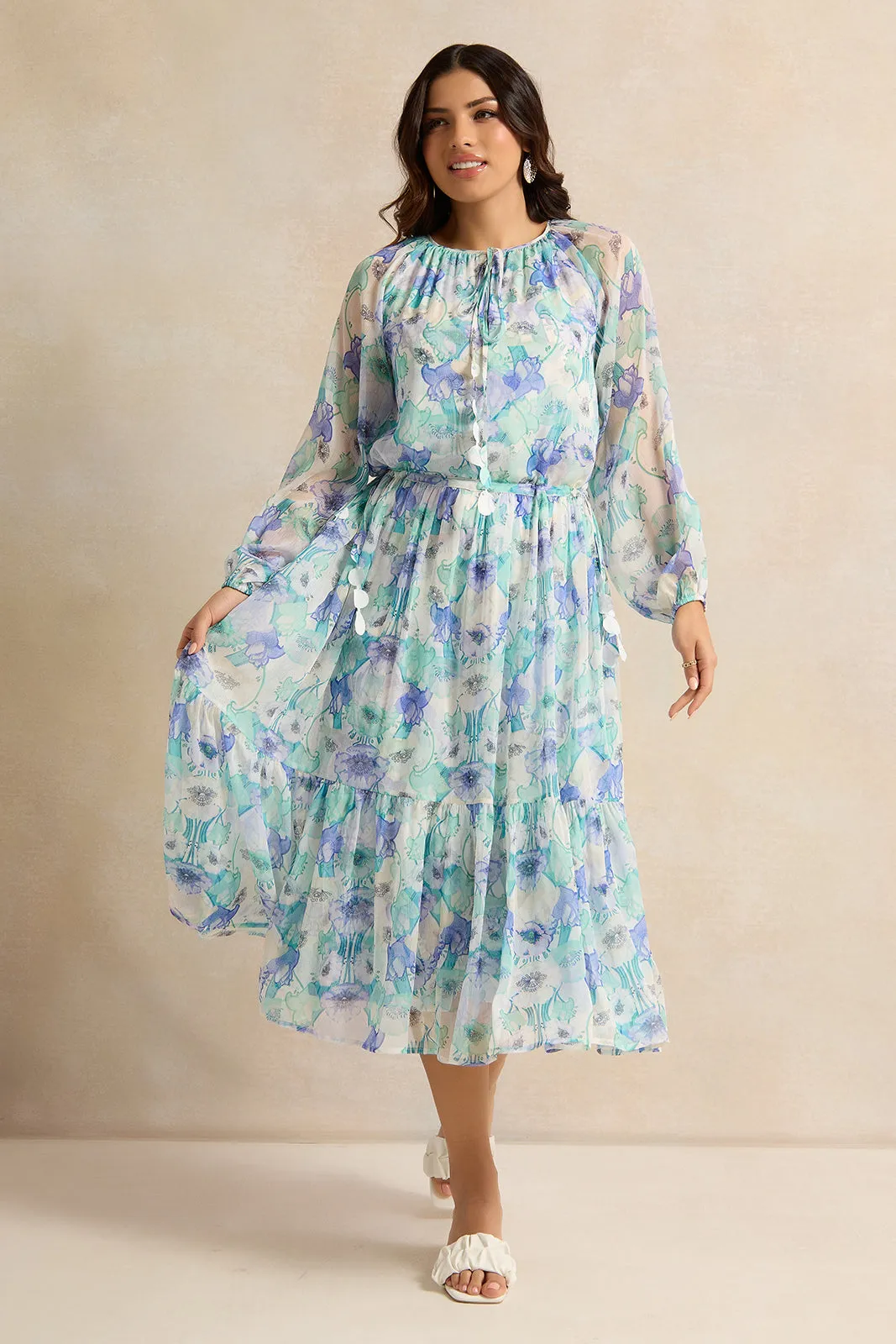 Women Multicolour Printed Dress sold by Redtag