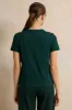 Women Green Embellished T-Shirt sold by Redtag