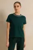 Women Green Embellished T-Shirt sold by Redtag