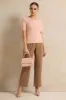 Women Pink Ribbed Top sold by Redtag