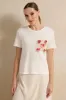 Women White Embellished Top sold by Redtag