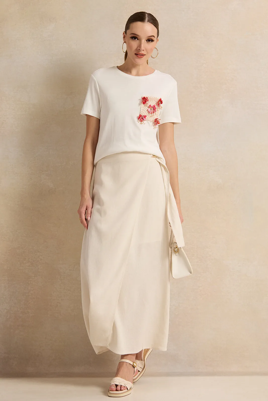 Women White Embellished Top sold by Redtag product image thumbnail 2