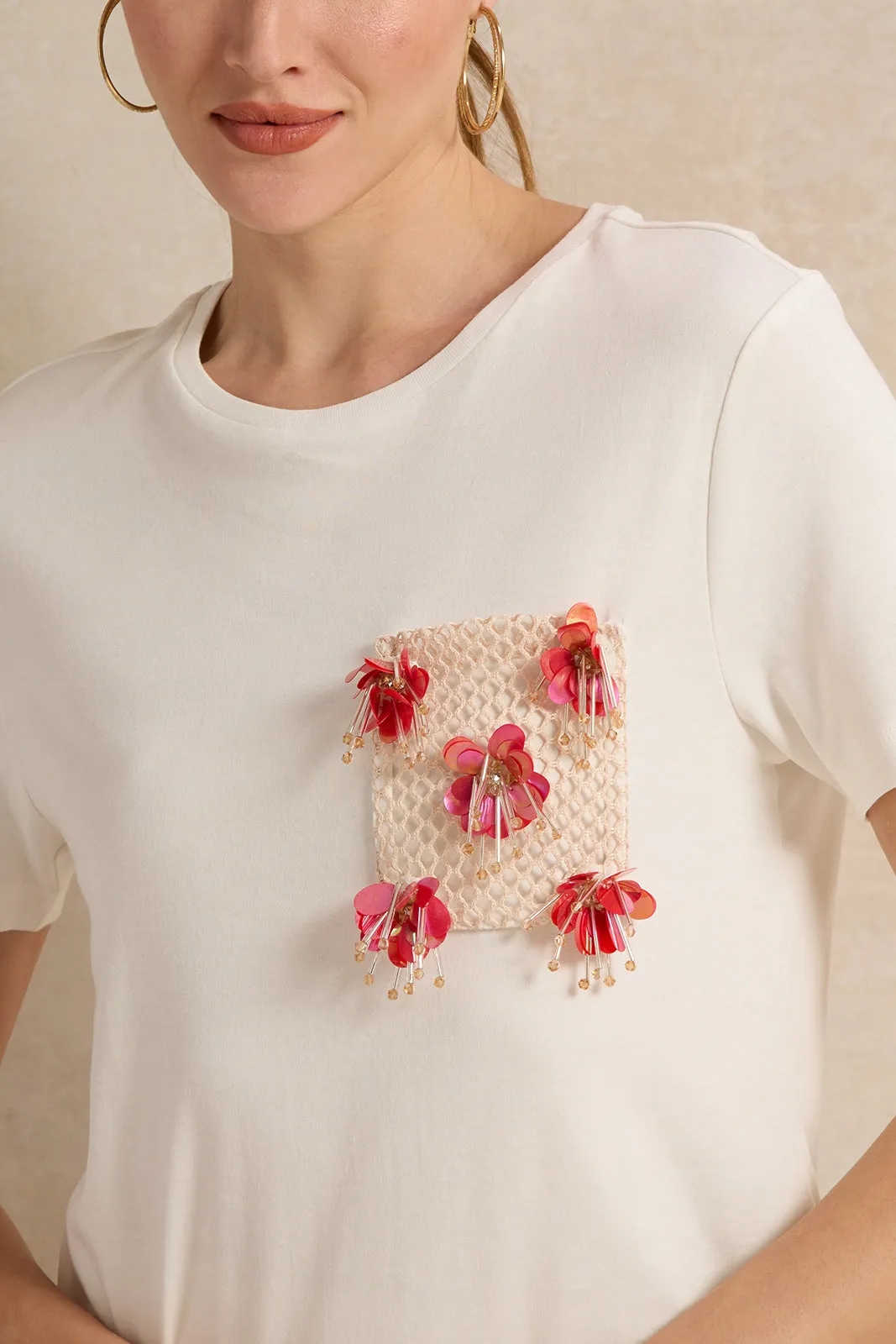 Women White Embellished Top sold by Redtag product image thumbnail 4