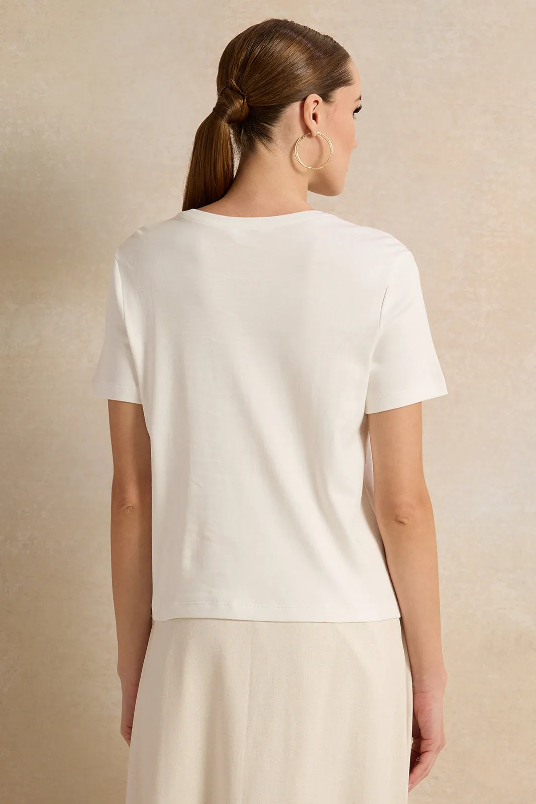 Women White Embellished Top sold by Redtag product image thumbnail 3